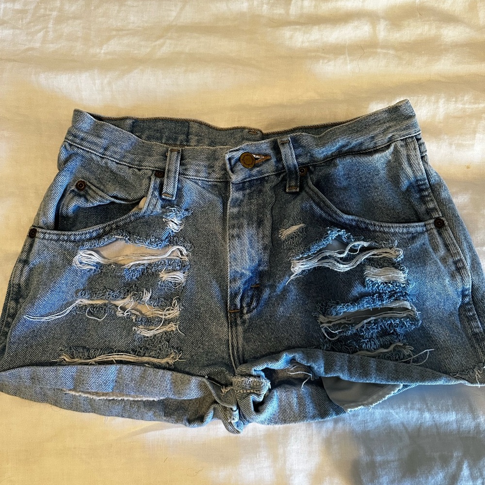 Wrangler Distressed Denim Women Shorts